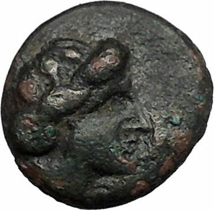 Histiaia in Euboia 338BC Nymph & Cow Authentic Ancient Greek Coin i49174