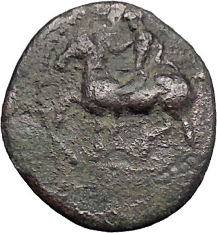 PELINNA in THESSALY 4-3CenBC Horseman Manto Authentic Ancient Greek Coin i49350