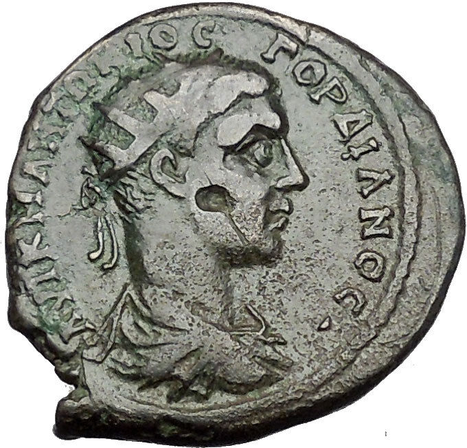 GORDIAN III 238AD Nicopolis ad Istrum EAGLE of Roman Empire Ancient Coin i50986