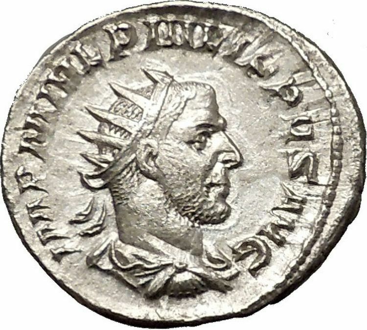 PHILIP I 'the Arab' 247AD Silver Ancient Roman Coin Good luck Commence i52323