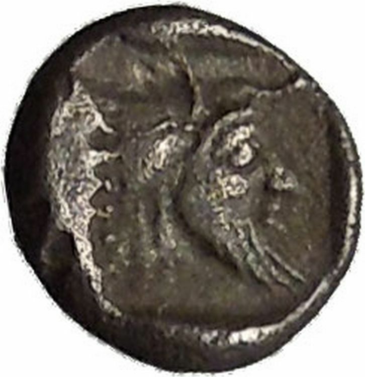 MALLOS in CILICIA 425BC Janiform Head Man-headed Bull Silver Greek Coin i52264