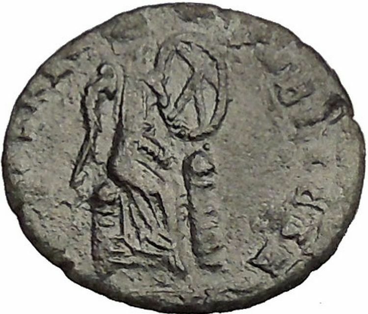 Aelia Eudoxia consort of Arcadius 401AD Ancient Roman Coin Victory Christ i52843