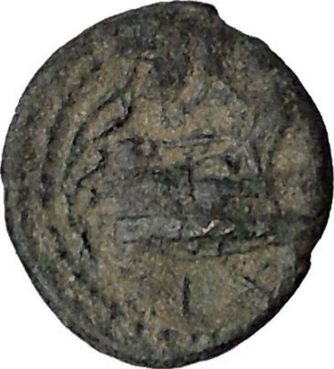 DEMETRIOS I Poliorketes 294BC Aplustre Ancient Greek Coin Galley Ship i50461