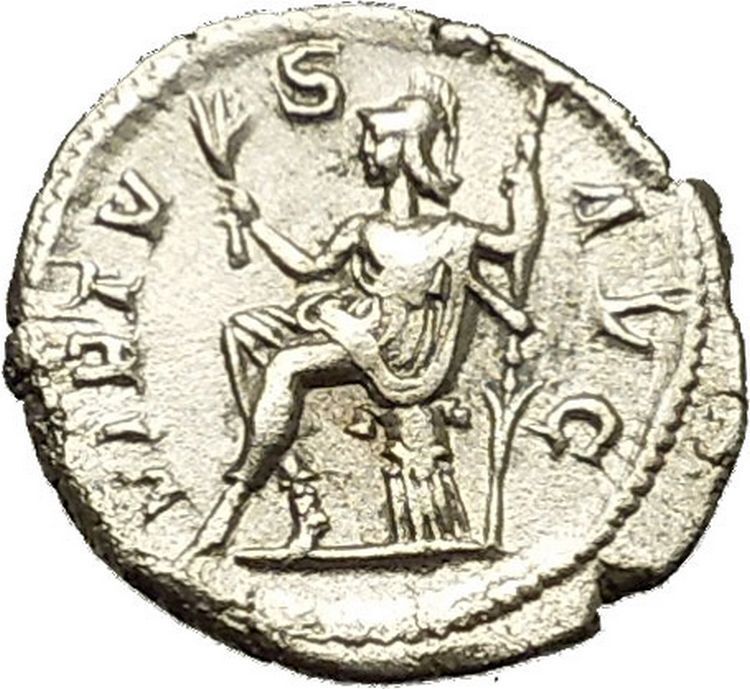 SEVERUS ALEXANDER 230AD Authentic Ancient Silver Roman Coin ROMA Cult i39829