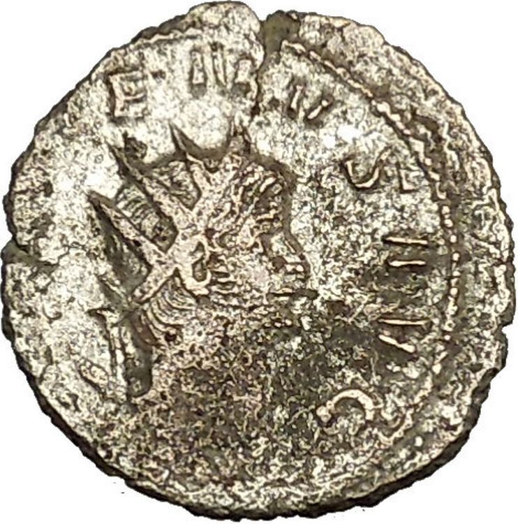 Gallienus Valerian I son Ancient Roman Coin Fides Trust Goddes Cult i39920