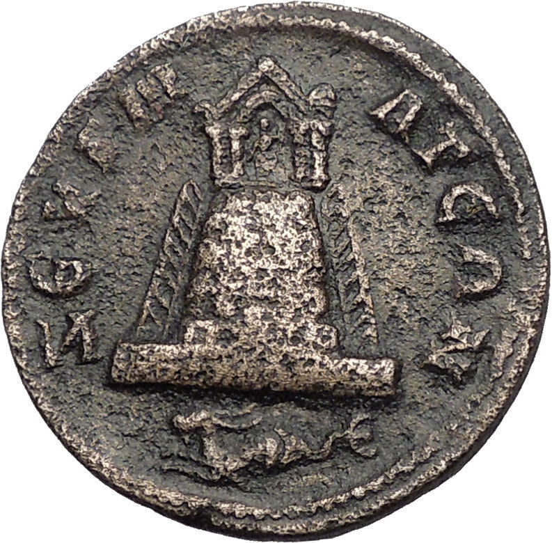 PHILIP II 244AD Zeugma in Commagene TEMPLE GROVE CAPRICORN Roman Coin i56062