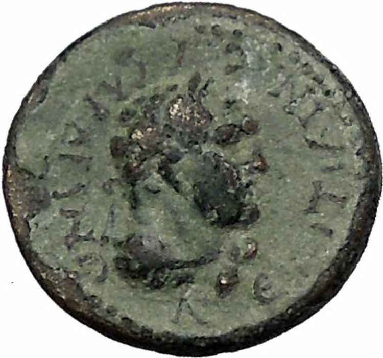 NERO & HERCULES on 54AD Sardes Lydia Authentic Ancient Greek / Roman Coin i56072