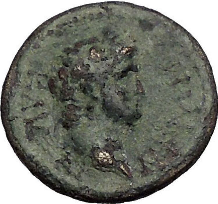 NERO & HERCULES on 54AD Sardes Lydia Authentic Ancient Greek / Roman Coin i56072