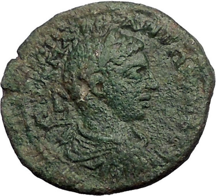 ELAGABALUS 218AD Amphipolis Macedonia Tyche Authentic Ancient Roman Coin i55758