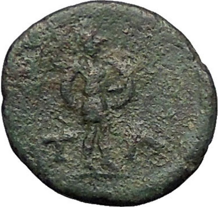 TEMNOS in AEOLIS 200BC Athena Ares Rare Authentic Ancient Greek Coin i56317