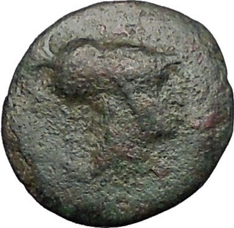 TEMNOS in AEOLIS 200BC Athena Ares Rare Authentic Ancient Greek Coin i56317