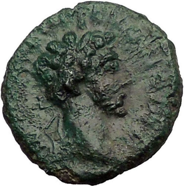 COMMODUS 177AD Nicopolis ad Istrum Dionysus Bacchus Ancient Roman Coin i57257