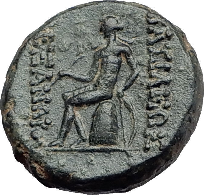 ANTIOCHOS III Megas 222BC Seleukid RARE R3 Authentic Ancient Greek Coin i58035