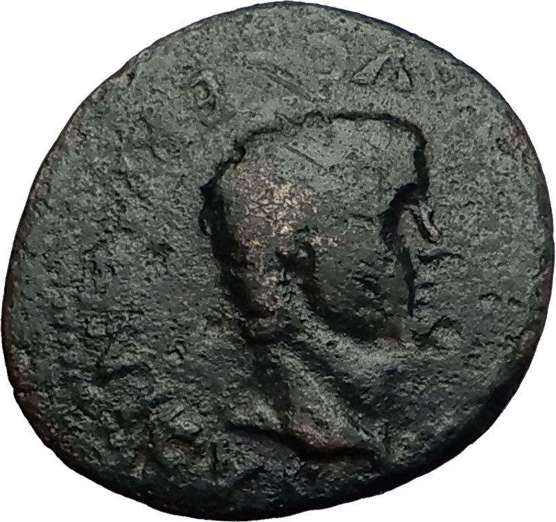 CALIGULA & GERMANICUS 37AD Very Rare KNOSSOS Crete Ancient Roman Coin i58460