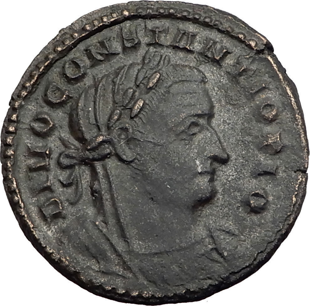 CONSTANTIUS I Chlorus 307AD Lodinium London Mint RARE Ancient Roman Coin i63961