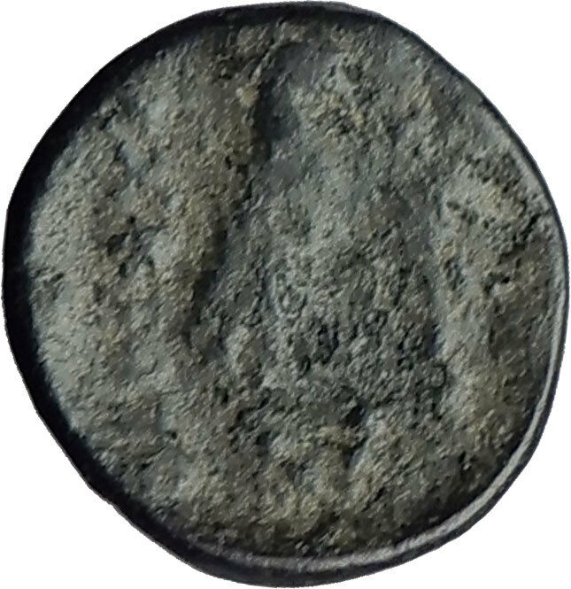 ACHAIOS Rebel KING of SELEUKID Empire Apollo Eagle RARE R2 Greek Coin i64326