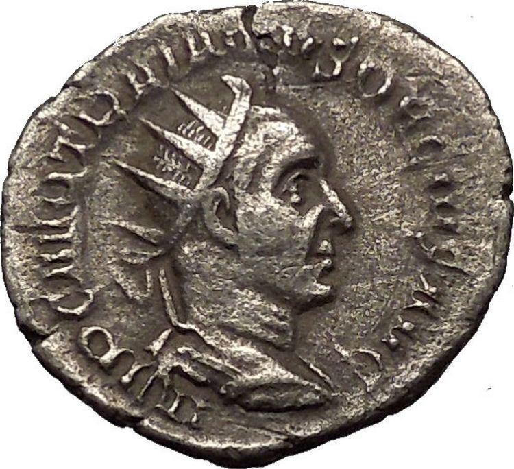 TRAJAN DECIUS on horse 249AD Silver Authentic Ancient Roman Coin i52317