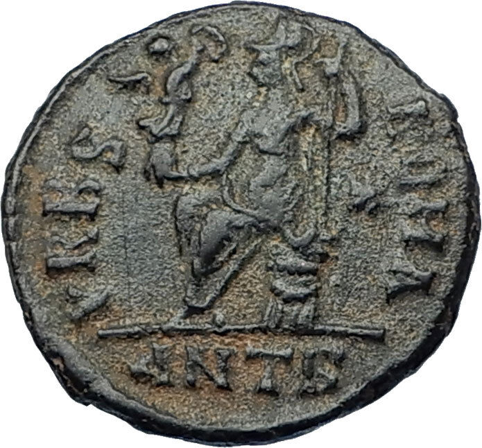 VALENTINIAN II 378AD Antioch Authentic Ancient Roman Coin VRBS ROMA i65674