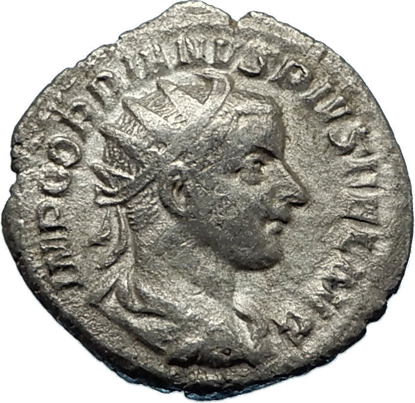 GORDIAN III 240AD Rome Authentic Genuine Ancient Silver Roman Coin SOL i65692