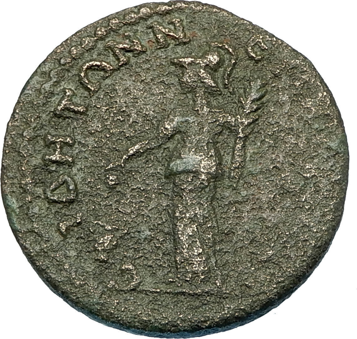 GALLIENUS 253AD Side in Pamphylia Authentic Ancient Roman Coin ATHENA i65827