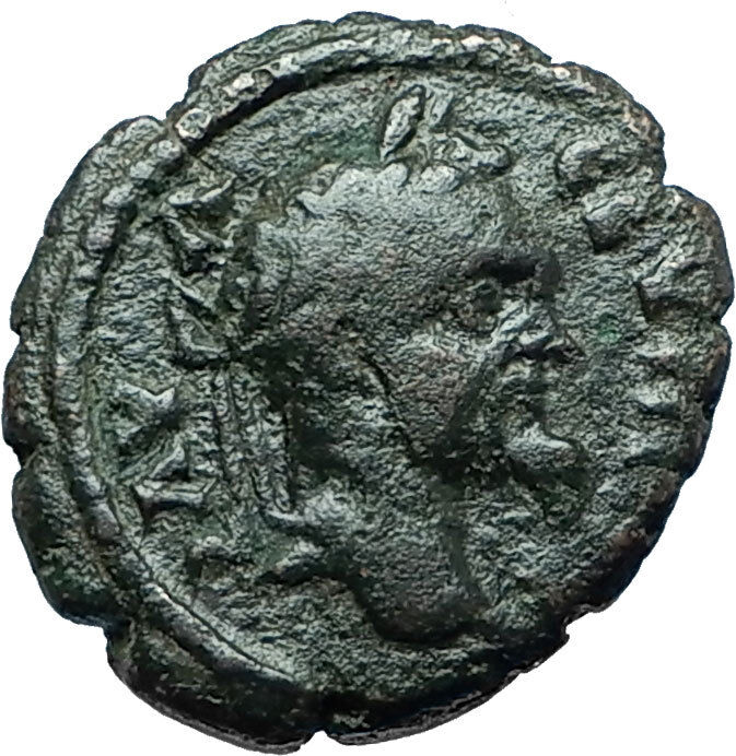 SEPTIMIUS SEVERUS Nicopolis ad Istrum Ancient Roman Coin HERCULES CLUB i66155