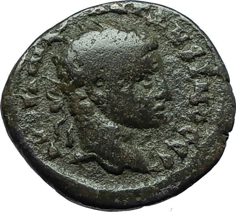 ELAGABALUS 218AD Antioch in Seleukis Pieria Ancient Roman Coin w EAGLE i66349