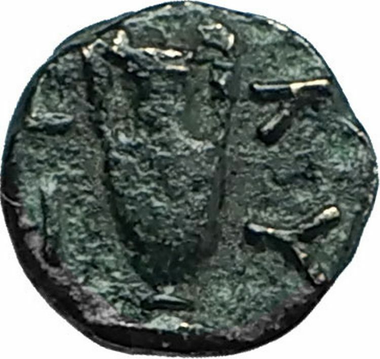 KYZIKOS aka CYZICUS in MYSIA 400BC Ancient Greek Coin APOLLO & AMPHORA i66395