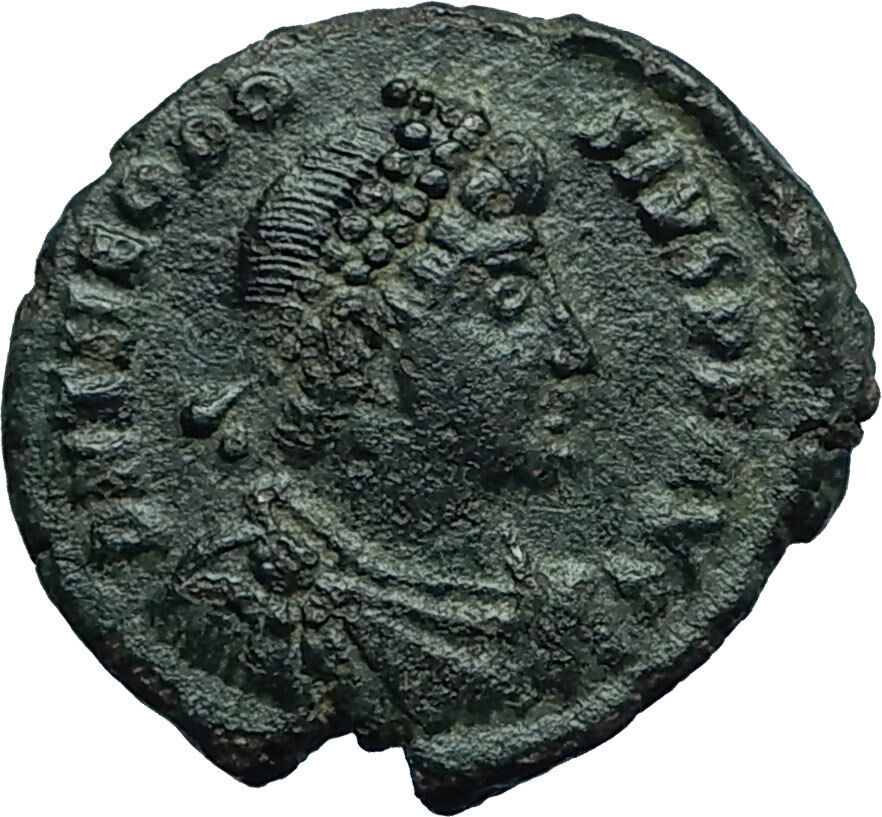 THEODOSIUS I the GREAT 379AD Heraclea RARE Authentic Ancient Roman Coin i66488