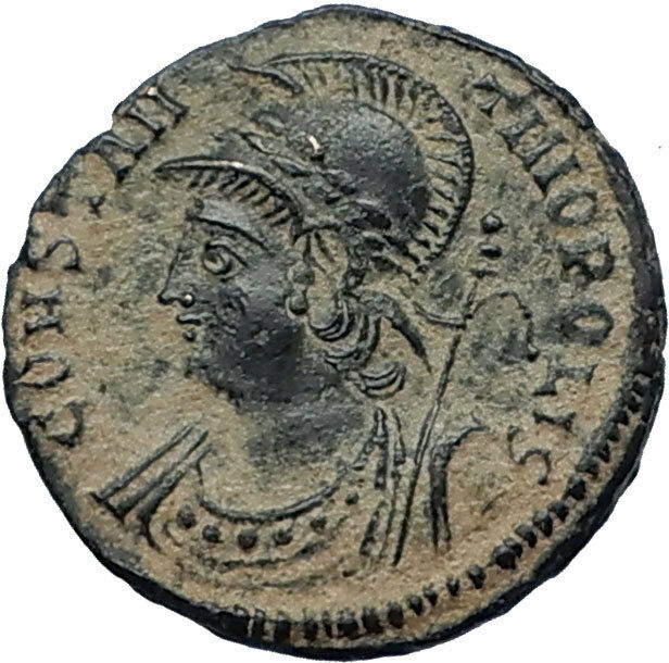 CONSTANTINE I the GREAT Founds Constantinople Original Ancient Roman Coin i67530