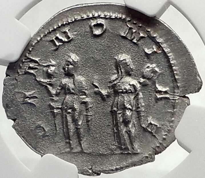 TRAJAN DECIUS Authentic Ancient Silver Roman 250AD Rome Coin PANNONIA NGC i70156