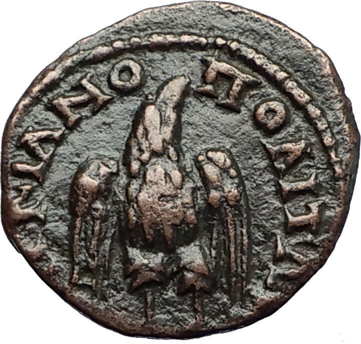 GETA Authentic Ancient Genuine Marcianopolis Original Roman Coin w EAGLE i71134