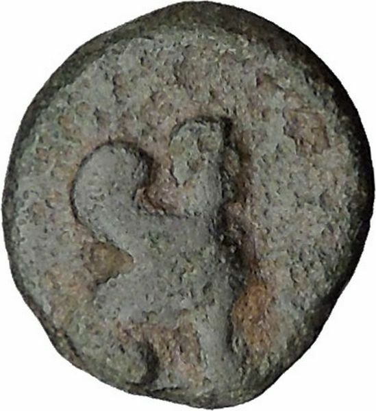 Gergis in Troas 350BC Very rare Ancient Greek Coin Sphinx Sibyl i31508