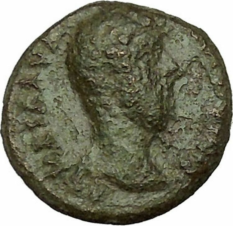 LUCIUS VERUS 161AD Augusta Traiana Coiled Snake Serpent Roman Coin i40308