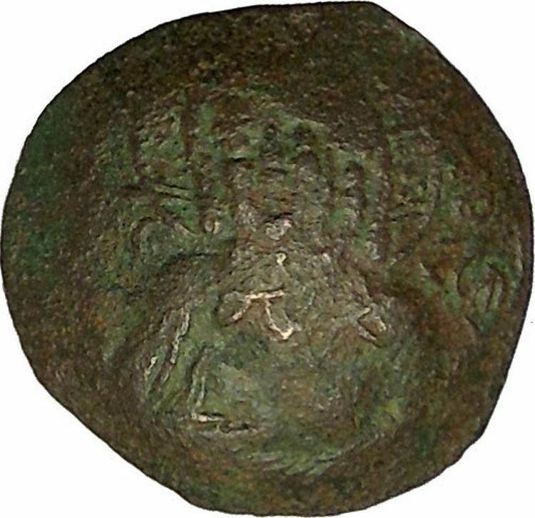 ALEXIUS III 1195AD Saint Constantine Jesus Christ Ancient Byzantine Coin i40320