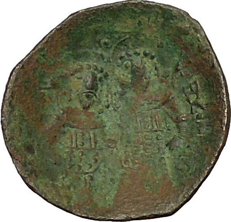 ALEXIUS III 1195AD Saint Constantine Jesus Christ Ancient Byzantine Coin i40320