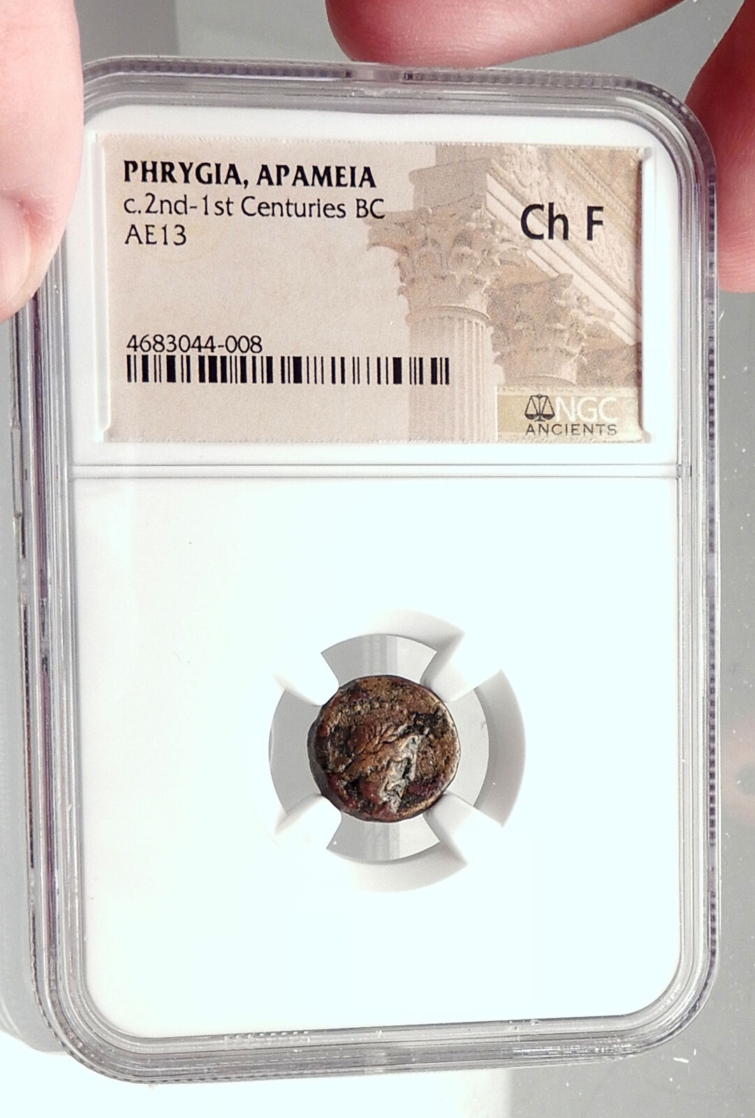 APAMEIA in PHRYGIA Authentic Ancient RARE R2 88BC Greek Coin ZEUS NGC i73046