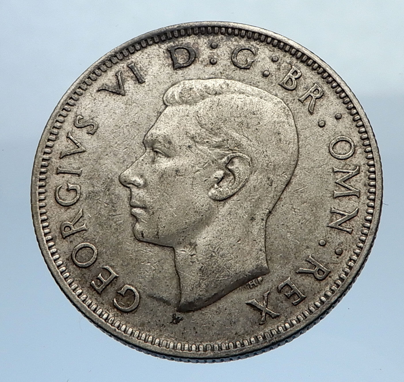 1942 United Kingdom Great Britain GEORGE VI Silver Florin 2Shillings Coin i69749