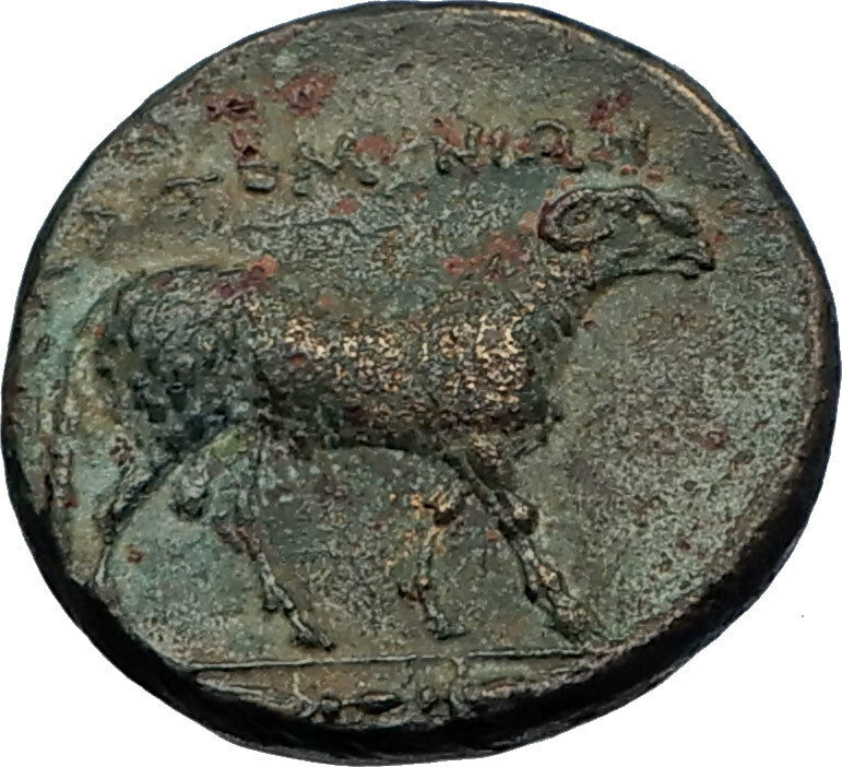 KLAZOMENAI in IONIA Authentic Ancient 380BC Greek Coin w ATHENA & RAM i69283