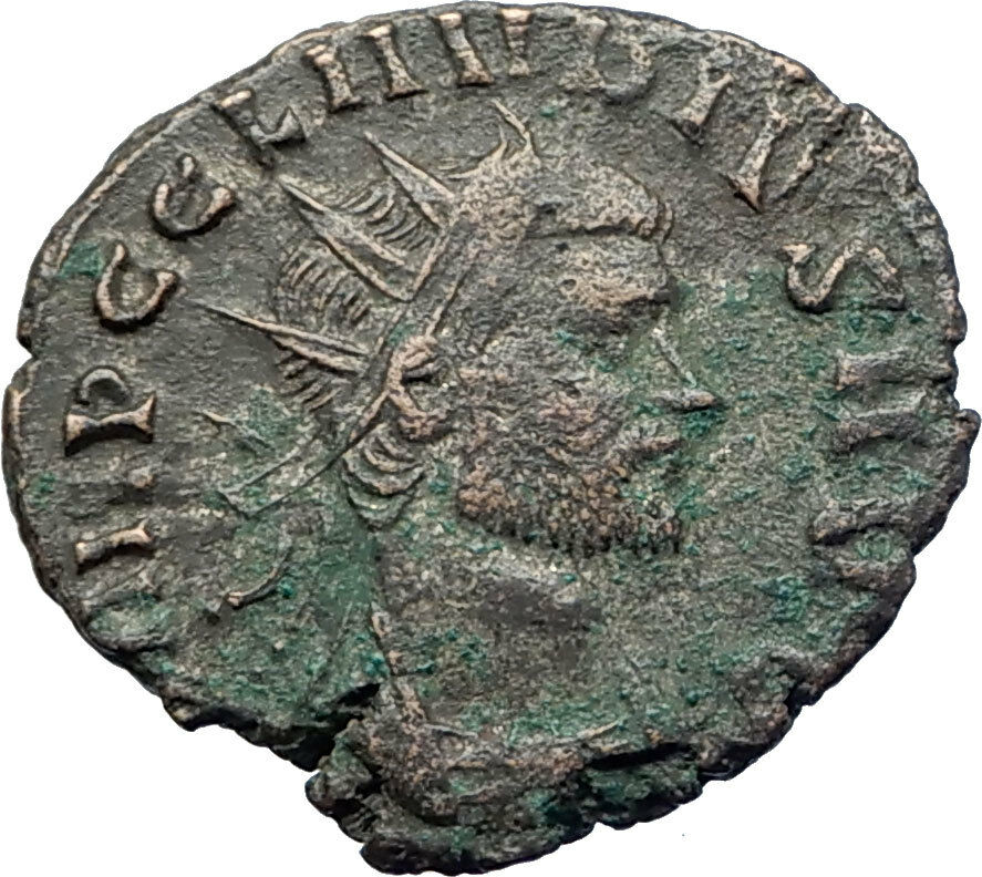 CLAUDIUS II Gothicus w branch & scepter 269AD Rome Ancient Roman Coin i73653