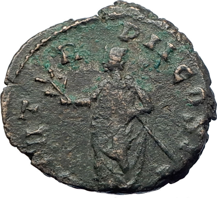 CLAUDIUS II Gothicus w branch & scepter 269AD Rome Ancient Roman Coin i73653