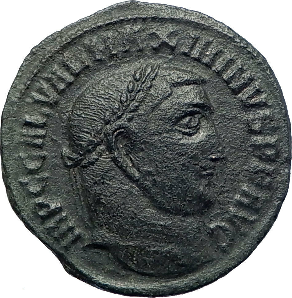 MAXIMINUS II Daia 308AD Authentic Ancient Roman Coin GENIUS Protection i73644