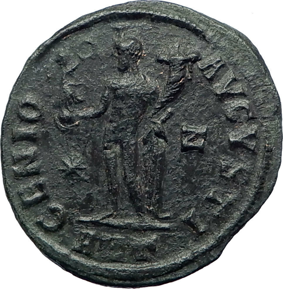 MAXIMINUS II Daia 308AD Authentic Ancient Roman Coin GENIUS Protection i73644