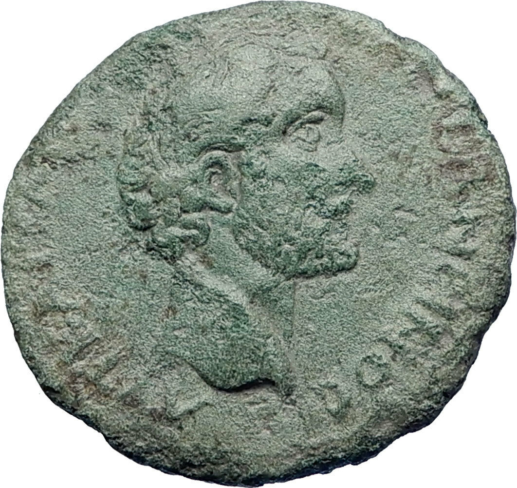 ANTONINUS PIUS 138AD Topiros in Thrakien Rare Ancient Roman Coin i73709