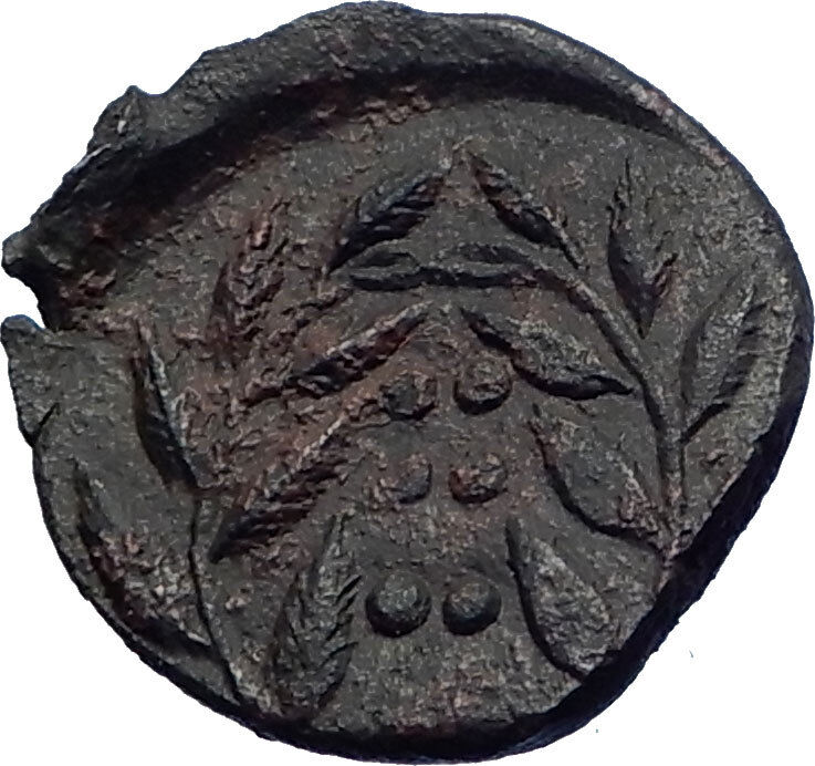 HIMERA Sicily QUALITY Ancient Genuine Greek Coin Nymph & LAUREL Wreath i73987