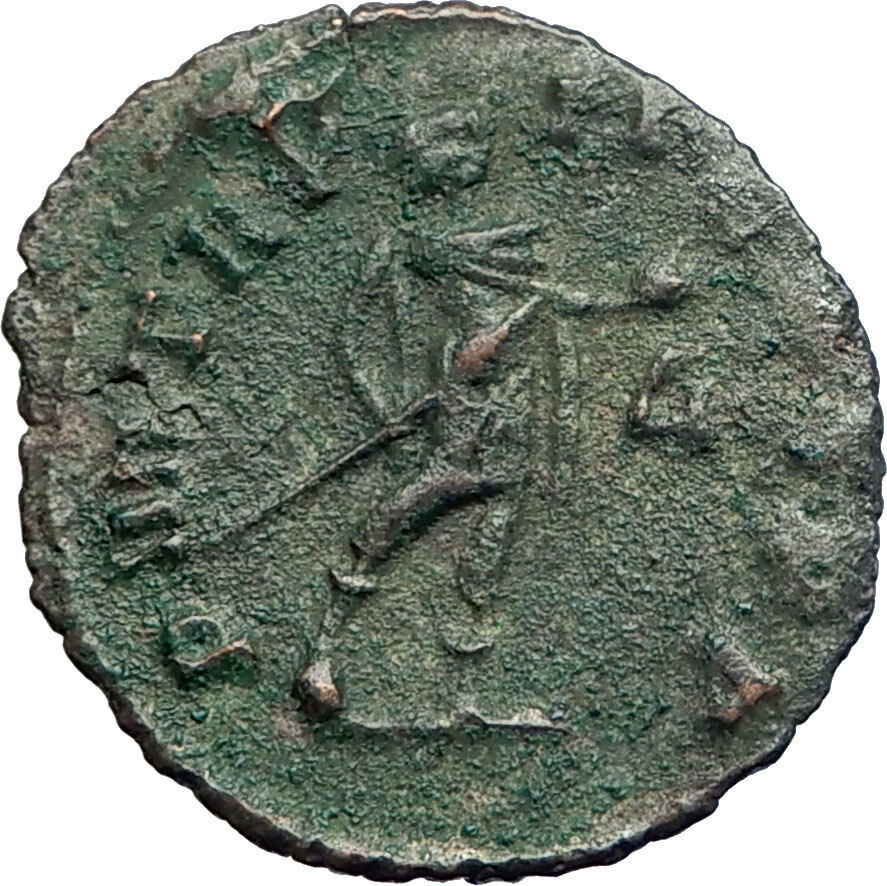 CLAUDIUS II Gothicus w spear & globe 269AD Ancient Roman Coin i74203