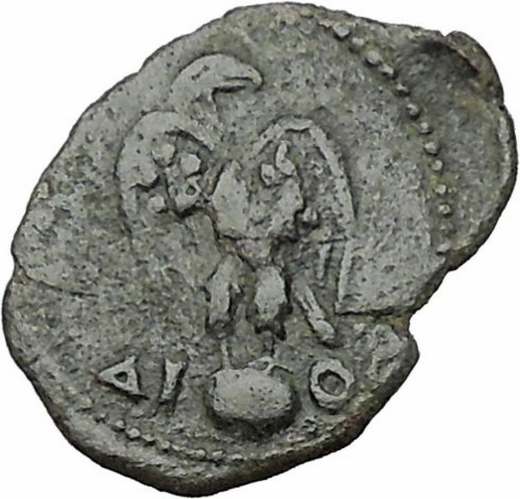 TRAJAN 98AD Nicaea in Bithynia Eagle Globe Authentic Ancient Roman Coin i41500