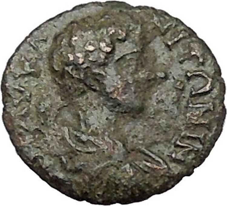 CARACALLA 198AD Nicopolis ad Istrum DIONYSUS wine god Ancient Roman Coin i41376