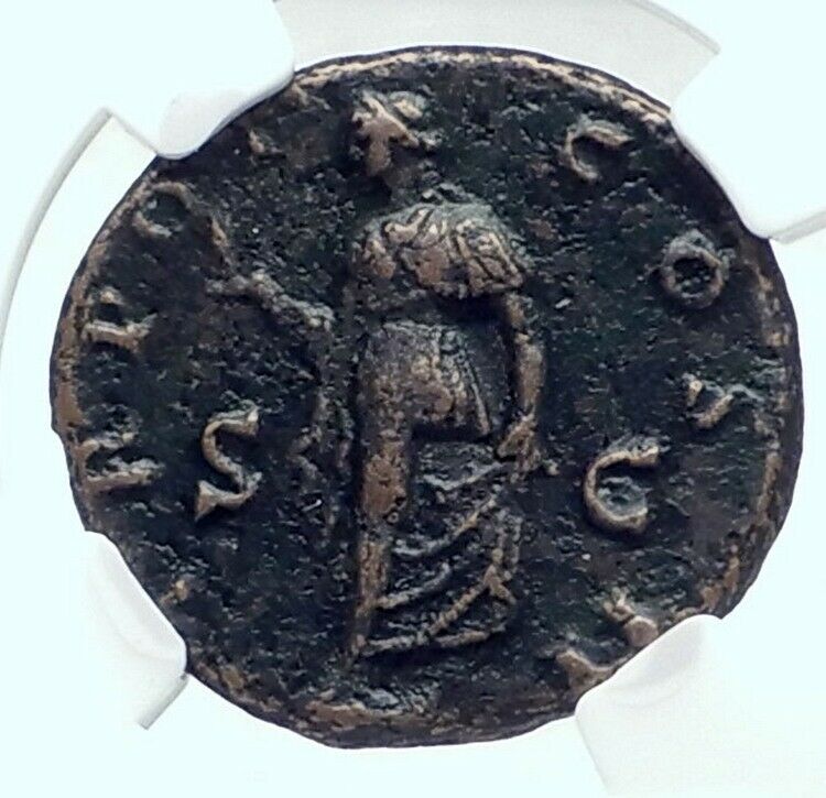 AELIUS as Caesar undr HADRIAN 137AD Authentic Ancient Roman Coin SPES NGC i77645