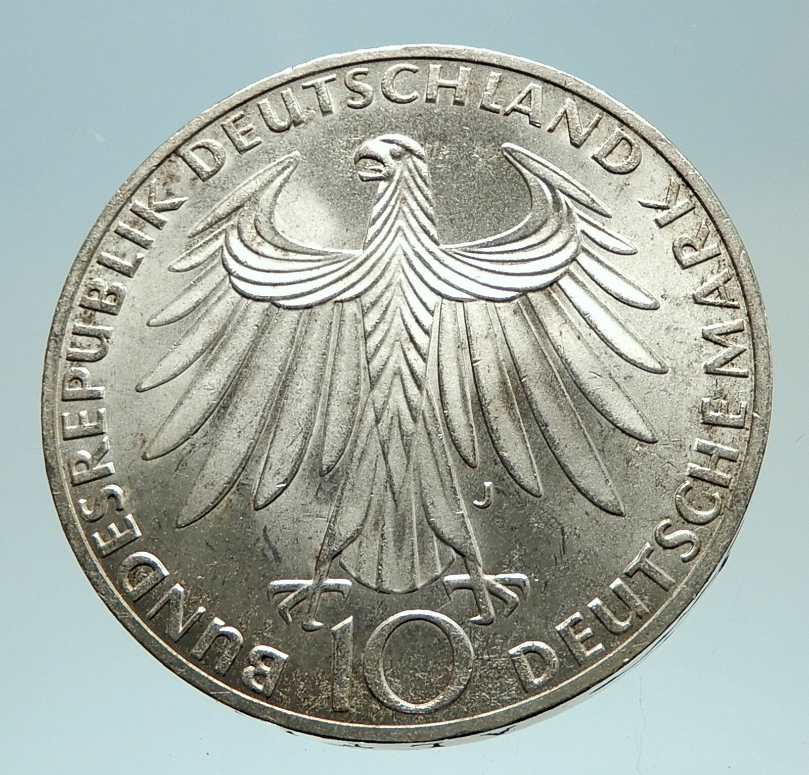 1972 Germany Munich Summer Olympics XX ATHLETES on 10 Mark Silver Coin i76821