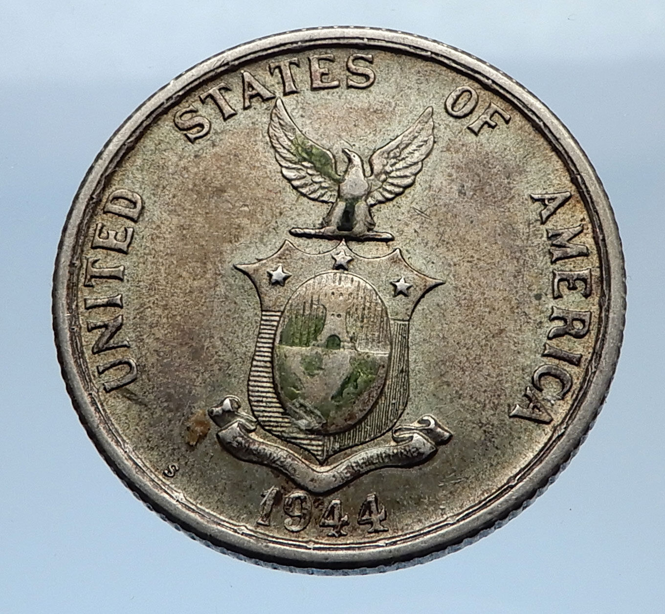 1944 S PHILIPPINES - FIFTYCentavos United States of America Silver Coin i69344